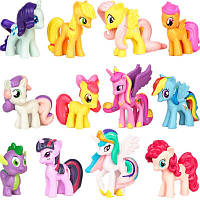 Набір ігрових фігурок Мій Маленький Поні RESTEQ. My Little Pony 12 шт. 4-5см