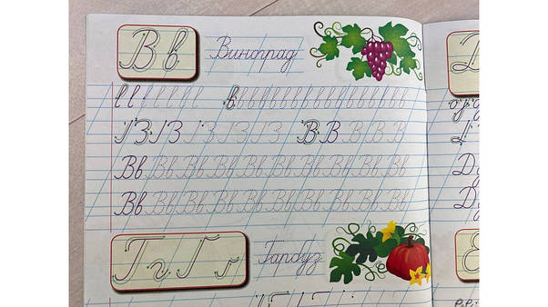 Прописи з наліпками. Пишемо прописні літери | Цікаві прописи | Пегас, фото 5