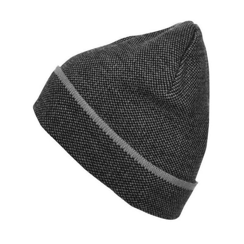 Трикотажна шапка Elegant Knitted Beanie чорна 7117-36