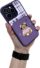 Чохол для IPhone Оригінальний чохол JANESPER “Bear series” Purple iPhone 14 Pro, фото 3