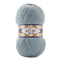 Alize ANGORA REAL 40 (Ангора Реал 40) № 575 сірий (Напіввовняна пряжа, нитки для в'язання)