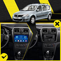 Lb Штатная магнитола в машину для Renault Logan II 2012-2018 экран 10" 6/128Gb 4G Wi-Fi GPS Top