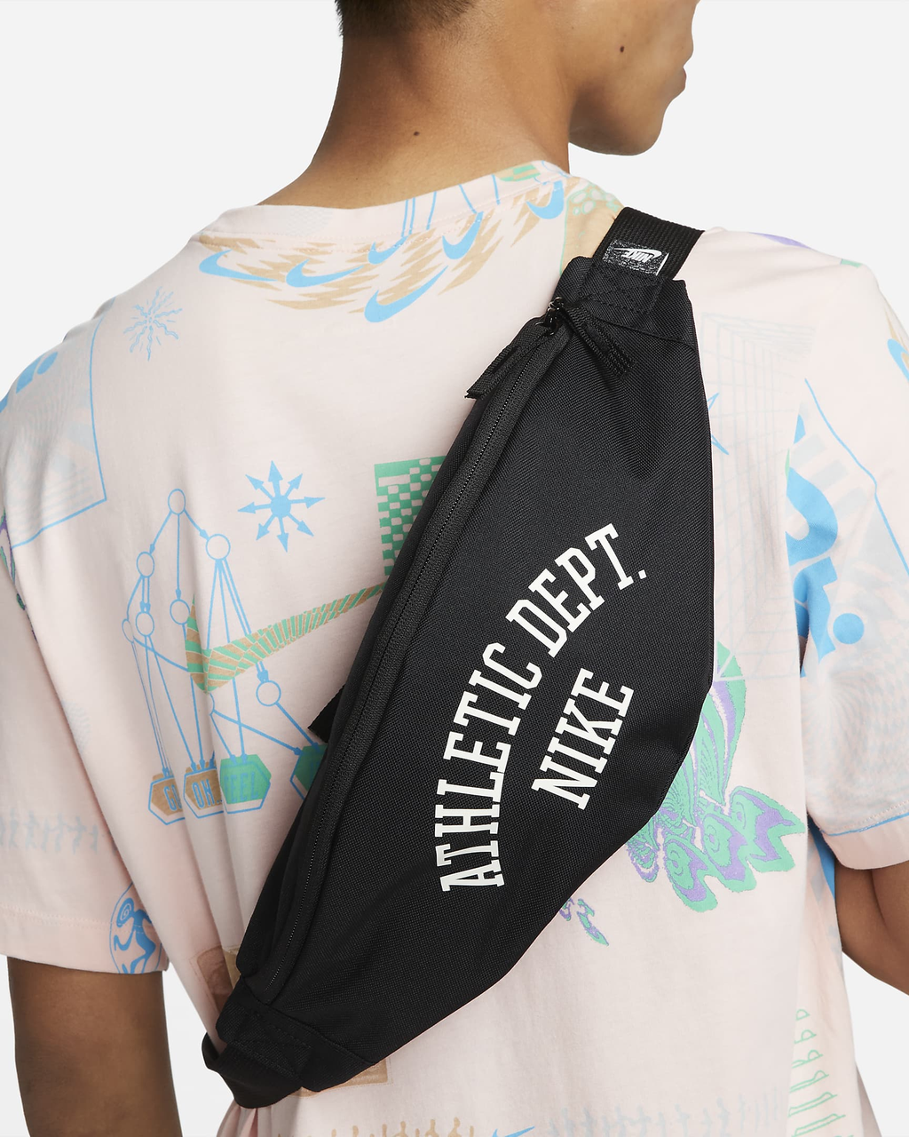 Сумка-бананка на пояс Nike Heritage Waistpack для зберігання дрібних предметів (FD4317-010)