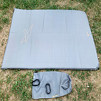Самонадувающийся туристический коврик для походов Easy Camp Self-inflating Siesta Mat Double 3 cm Grey