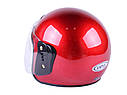 Шолом мотоциклетний відкритий MD-В201 VIRTUE (червоний глянсовий, size L), фото 2