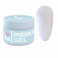 Гель для нарощування Luna Premium Gel 02 білий 30 мл