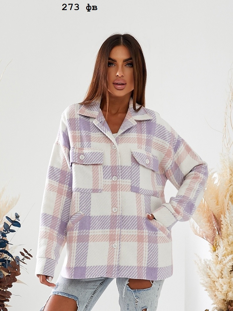 Жіноча сорочка в клітку 273 фв, фото 1
