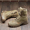 Чоловічі тактичні берці демісезонні койот, військові черевики бежеві весна осінь, розмір 36-48, фото 3