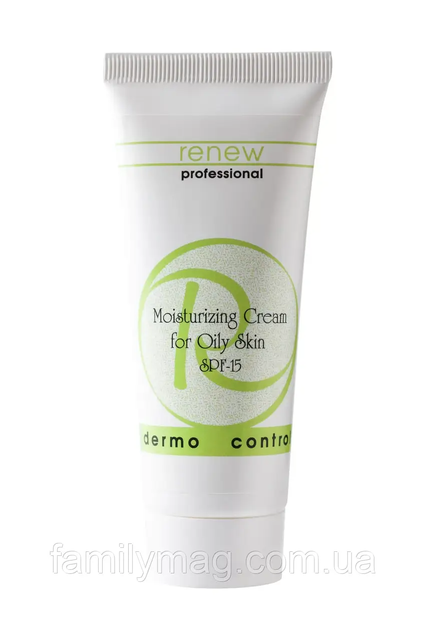 Зволожувальний крем для жирної шкіри SPF-15 Moisturizing Cream For Oily Skin SPF-15 DERMO CONTROL RENEW Об'єм 70 мл