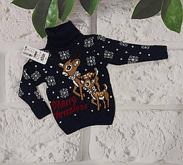 Дитячий новорічний светр на 2-3 роки