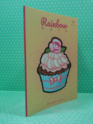 Канц Блокнот A5/96 "Profiplan" /901227/ ЧИСТІ "Cake" peach, кол. вн/блок, скл., мат/лам, 70г., фото 3