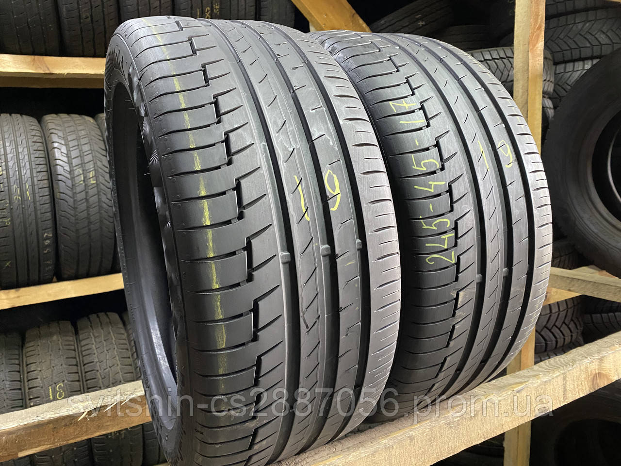 Шини Літо 245/45R17 Continental PremiumContact6 2019рік