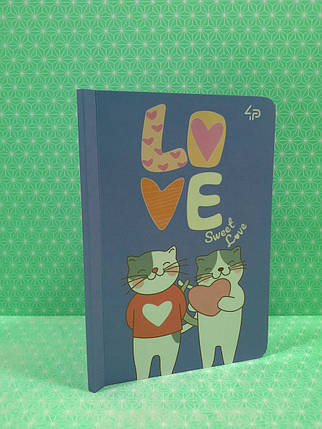 Канц Блокнот A6/80 "Profiplan" /904242/ ## "Sweet love note" cats, склейка, глянц/лам, 70г, фото 3