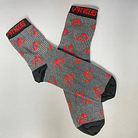 Прикольні чоловічі шкарпетки 1 пара 40-45 трикотажні і оригінальні з малюнком високої якості, демісезонні
