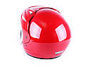 Шолом мотоциклетний відкритий з козирком MD-705H VIRTUE (червоний, size M), фото 2