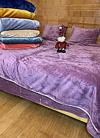 Велюровое теплое постельное белье Pretty Monica полуторный комплект