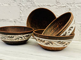 Миска 800мл супова Ангоб із червоної глини