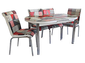 Стіл обідній розсувний MB-506 RED PATCH-1