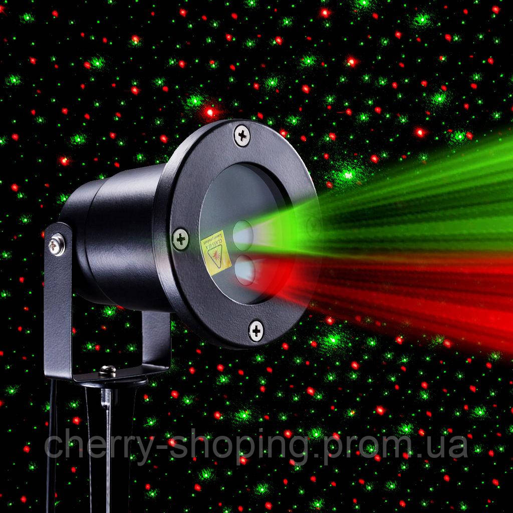 Лазерный проектор Holiday Laser Light с пультом Star Shower гирлянда звёздный уличный звезды новогодний лазер - фото 2 - id-p1978687248