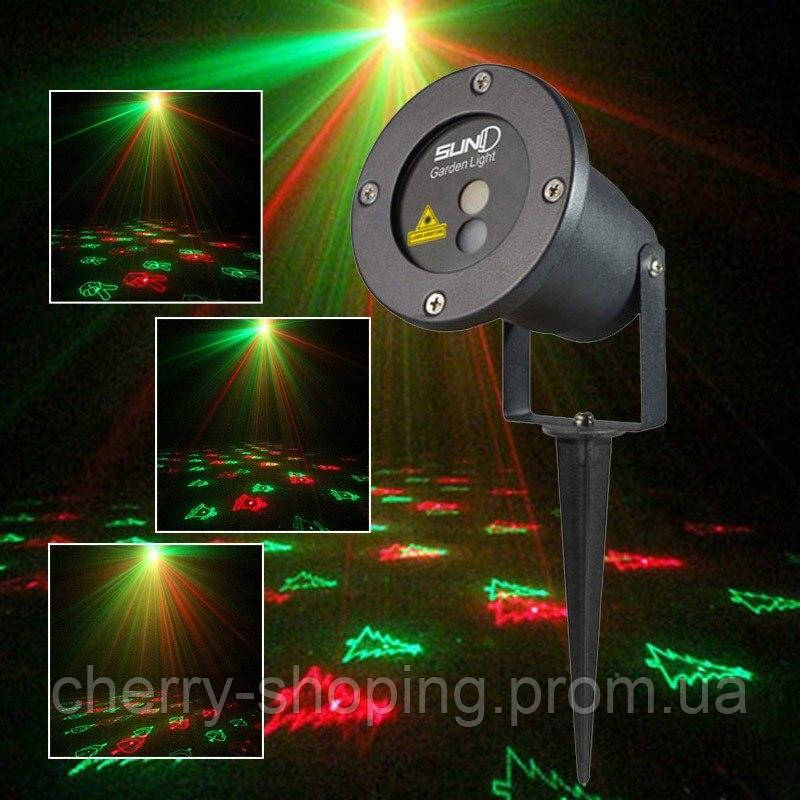 Лазерный проектор Holiday Laser Light с пультом Star Shower гирлянда звёздный уличный звезды новогодний лазер - фото 8 - id-p1978687248