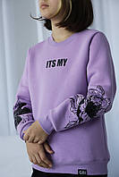 Подростковый свитшот для девушки "ts my" Gbi Teens Фиолетовый р.140 (13768)