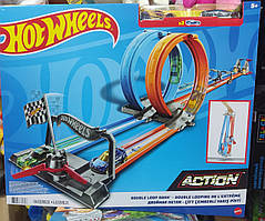 Трек Hot Wheels Action Двойная петля GFH85 оригінальна іграшка швидка відправка
