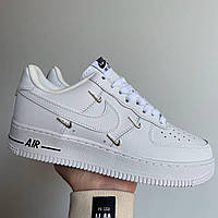 Женские кроссовки Nike AF1 LX Chrome Swooshees White Black