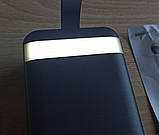 Remax RPP-522 (Blue, 30000 mA, QuickCharge, Ліхтарик 3 Вт, USB x 2 + TypeC x 1 ), фото 4