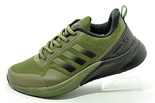 Термо кросівки Adidas чоловічі Адідас хакі зима 46р.
