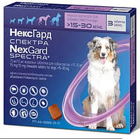 Нексгард Спектра проти паразитів для собак 15-30 кг
