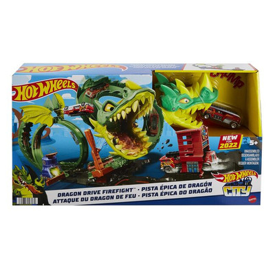 Игровой набор Hot Wheels Атака огненного дракона HDP03 оригінал