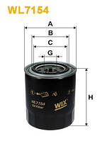 WIX WL7154 Фільтр масляний Mitsubishi L300 L400 Galant Colt Lancer Pajero Hyundai H100 Galloper Terracan