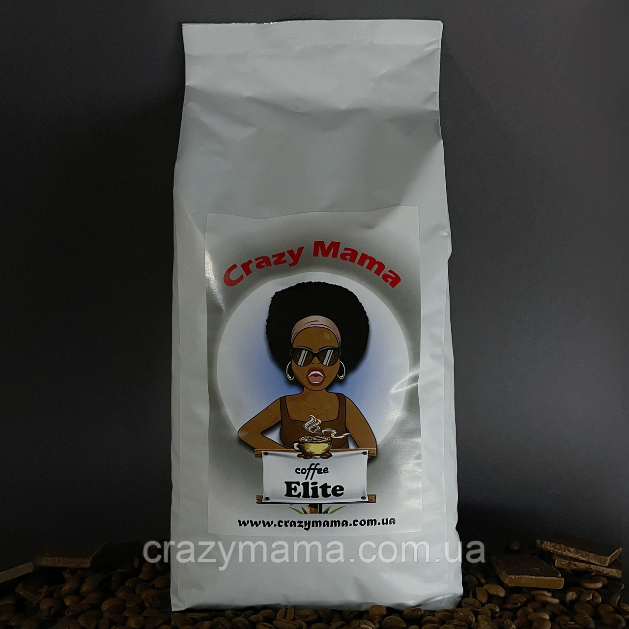 Кава в зернах/зернова Crazy Mama Elite 1 кг