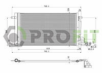 Радиатор кондиционера Skoda Fabia 2010-. ROOMSTER. RAPID 2012-. Seat IBIZA 08-. Toledo 2012-. VW Polo SEDAN