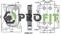 РАДИАТОР МАСЛЯНЫЙ FIAT/OPEL/ALFA ROMEO/CHEVROLET/LANCIA 03- (1.3JTD/CDTI)