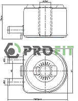 РАДИАТОР МАСЛЯНЫЙ PEUGEOT/CITROEN/FIAT/Suzuki 99- (2.0/2.2HDI)