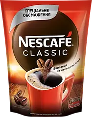 Кава Нескафе Класік розчинний 250 грам в м'якій упаковці