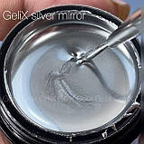 Гель фарба рідкий метал GeliX silver mirror 5гр., фото 4