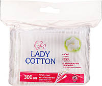 Ватные палочки гигиенические Lady Cotton 300шт пакет