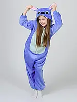 Кигуруми пижама Стич синий детская для мальчиков и девочек