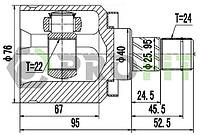 ШРУС Nissan ALMERA N16 00-06 ВНУТР.