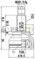 ШРУС Subaru LEGACY 03-09. OUTBACK 03-09 наружный