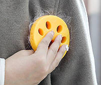 Силіконова лапка для видалення вовни та волосся з одягу помаранчевого кольору 2844, фото 6