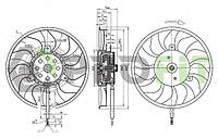 Вентилятор радиатора Audi A6 04-11
