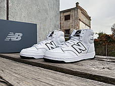 Чоловічі шкіряні кросівки New Balance 480 BB480COA білі Оригінал, фото 3