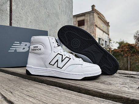 Чоловічі шкіряні кросівки New Balance 480 BB480COA білі Оригінал, фото 1