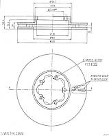 Диск тормозной Ford Transit 06-14 FRONT