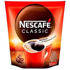 Кава Nescafe Класик розчинний 30 грам в м'якій упаковці