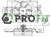 Вентилятор радиатора RENAULT/Dacia Logan 04-