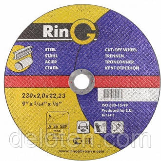 Диск відрізний для металу Ring 230-1,8 мм, фото 1